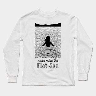 never mind the flat sea, surf girl vibes, v1 Long Sleeve T-Shirt